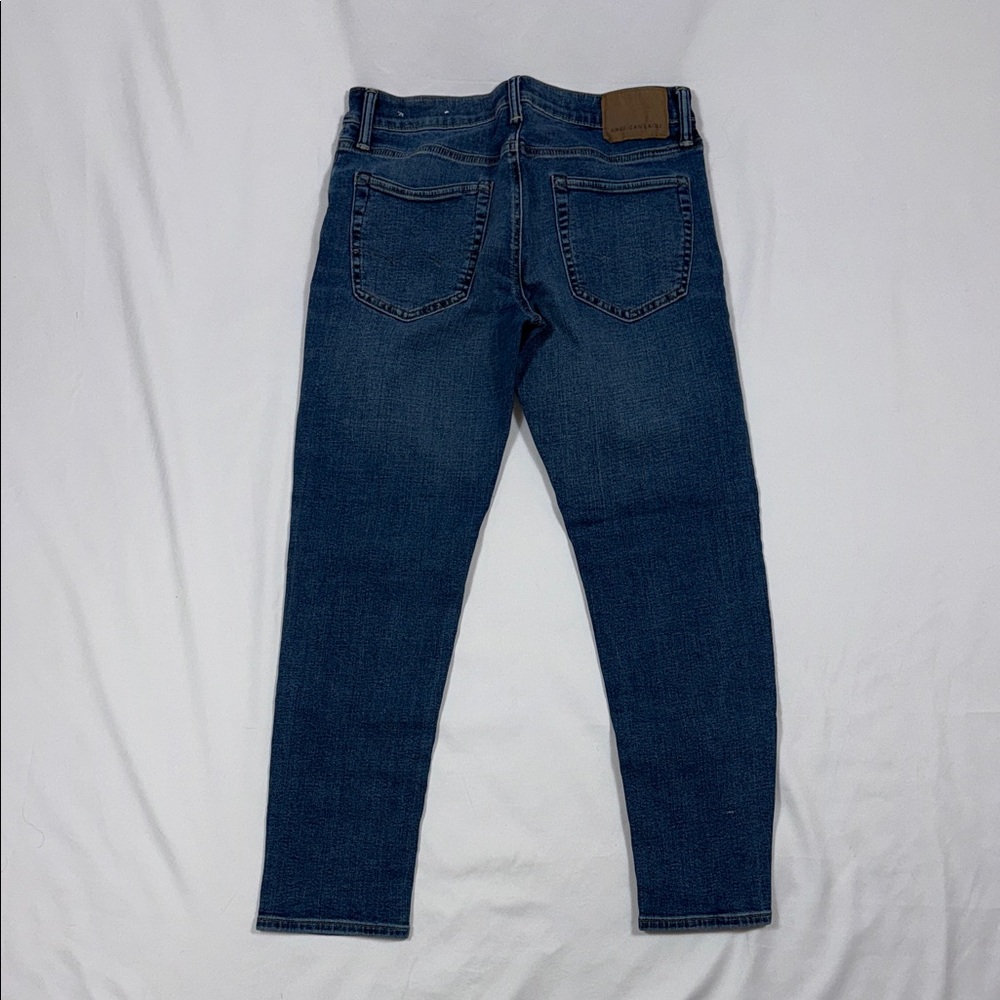 American Eagle Outfitters Men's Dark Blue Skinny Jeans - Picture 4 of 4